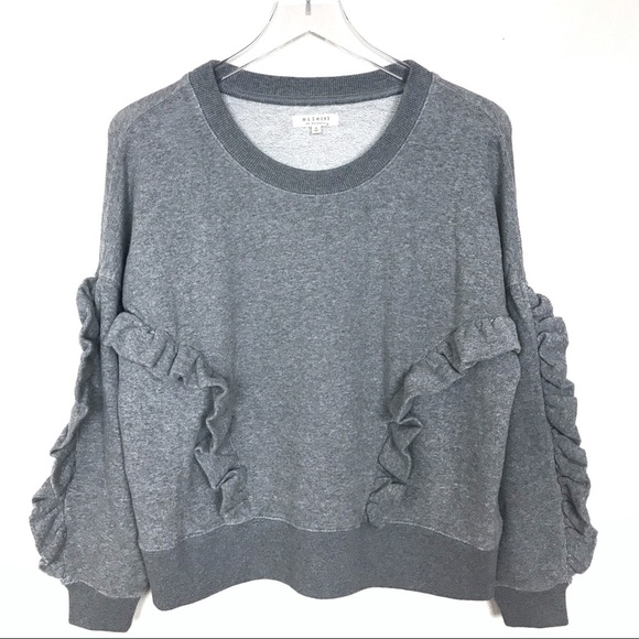 Madewell Ruffle Sweatshirt M - Picture 5 of 8